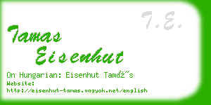 tamas eisenhut business card